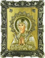Фото Икона Пресвятой Богородицы Семистрельная с сусальным золотом
