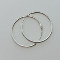 Серебряные серьги кольца "Mini"